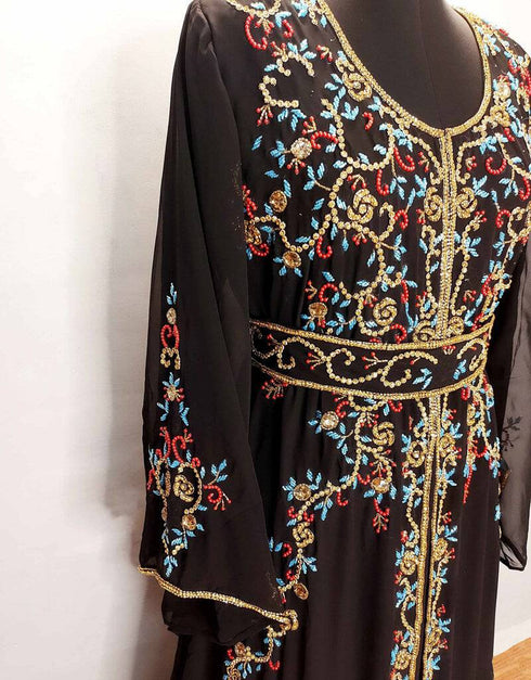 Muslim Wedding moroccan Style caftan  Black